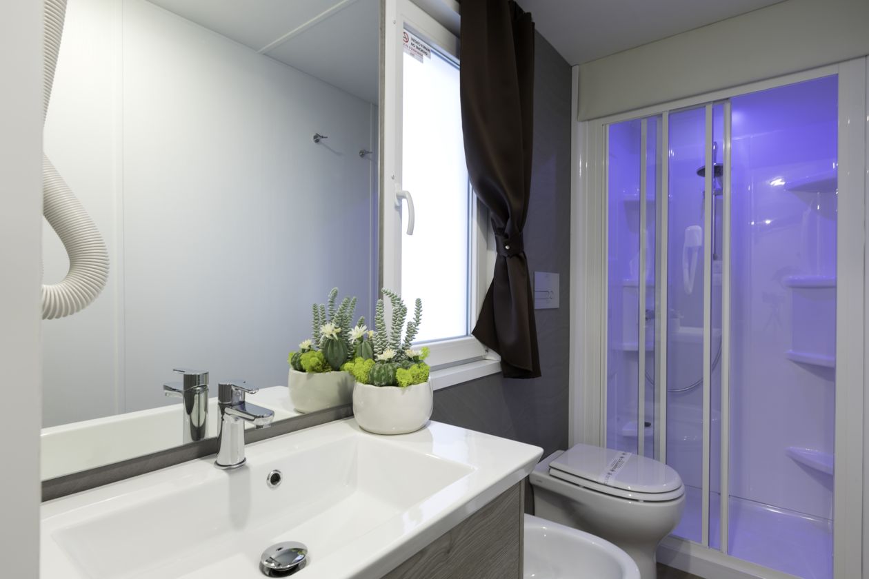Dettaglio bagno casa mobile