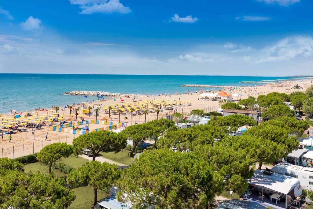 Panoramica della spiaggia